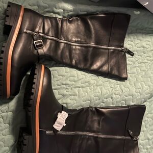 Evans knee high boots - never warn, brand new in the box.